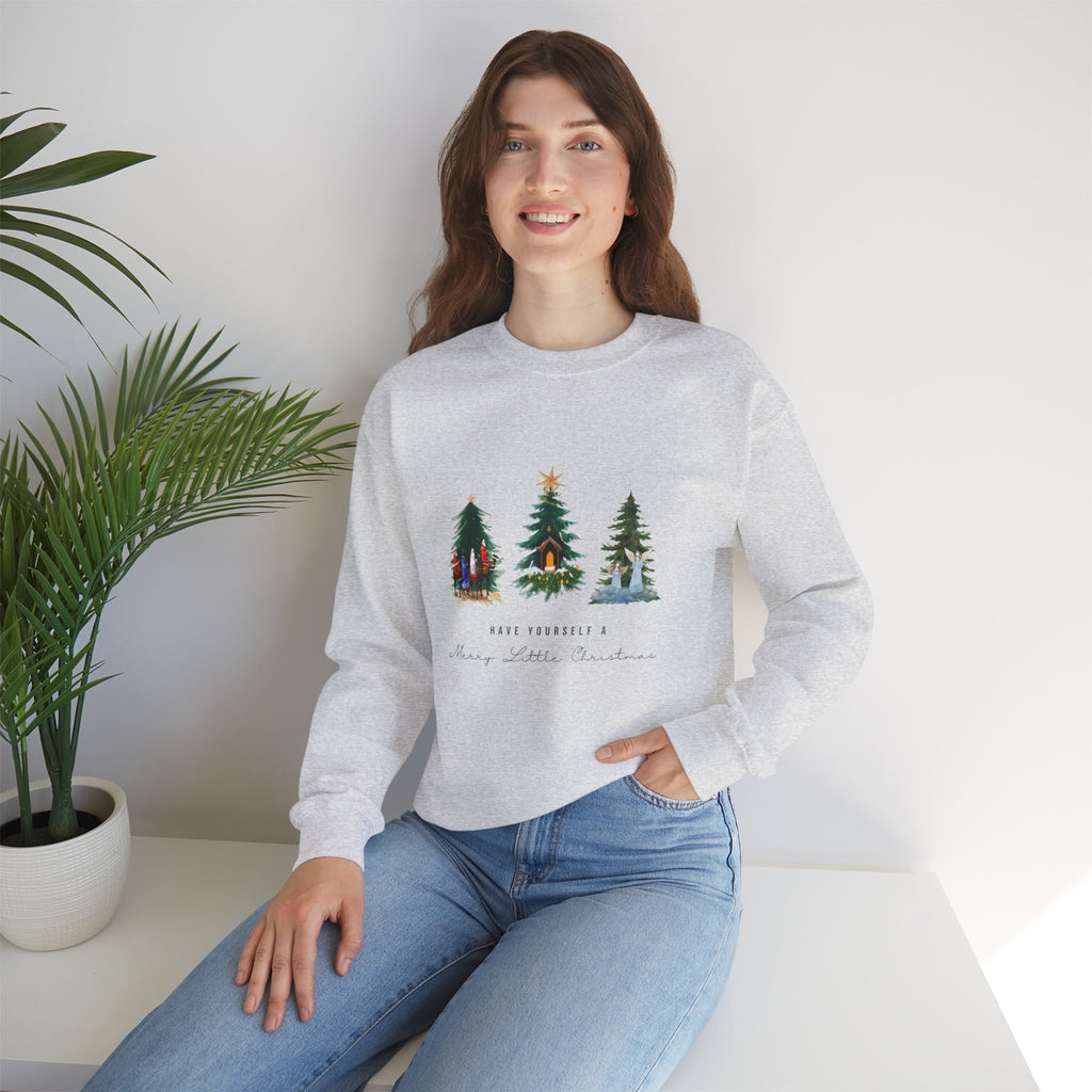 Nativity Scene Christmas Sweatshirt — Nativity Crewneck Holiday Sweatshirt