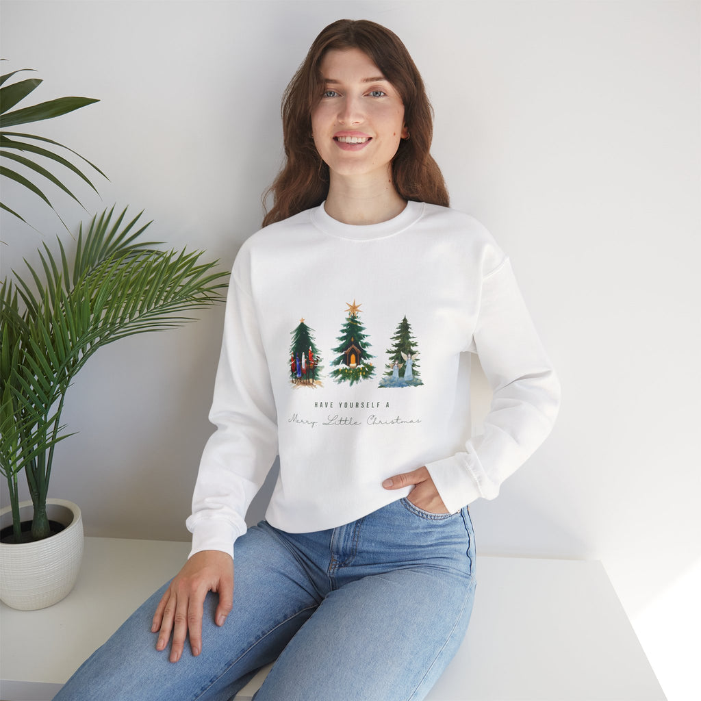 Nativity Scene Christmas Sweatshirt — Nativity Crewneck Holiday Sweatshirt