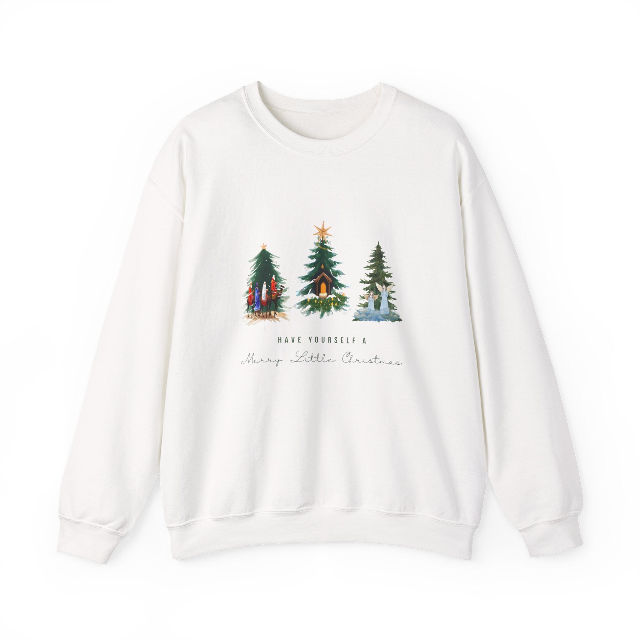 Nativity Scene Christmas Sweatshirt — Nativity Crewneck Holiday Sweatshirt
