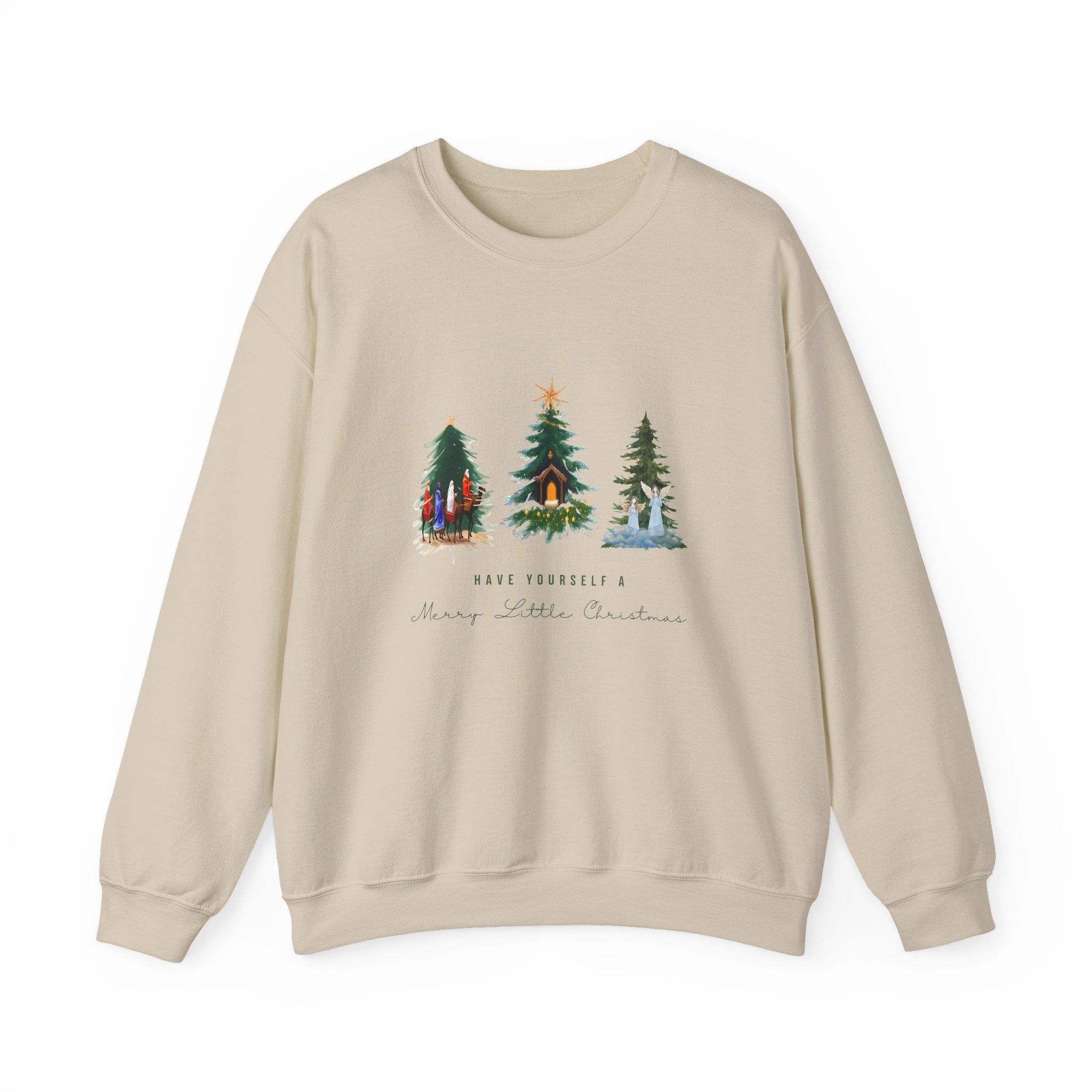Nativity Scene Christmas Sweatshirt — Nativity Crewneck Holiday Sweatshirt