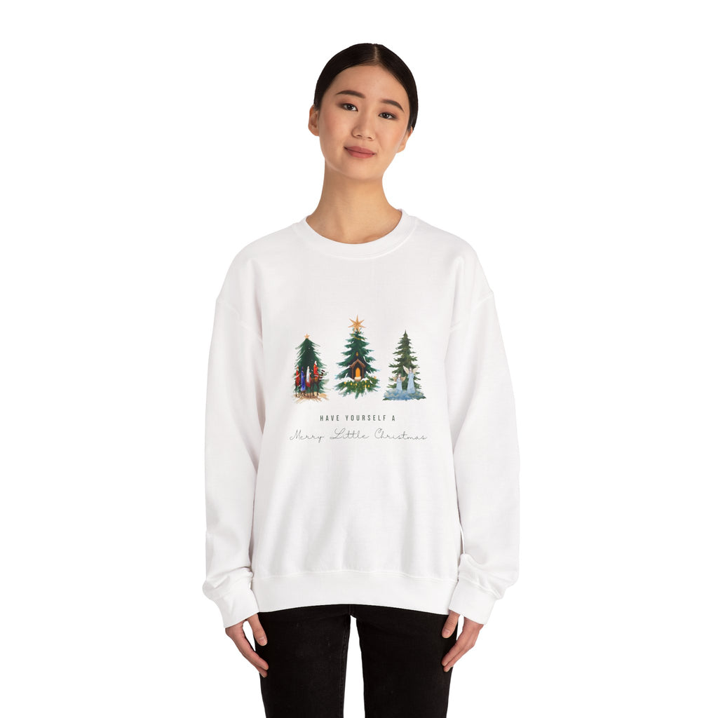 Nativity Scene Christmas Sweatshirt — Nativity Crewneck Holiday Sweatshirt