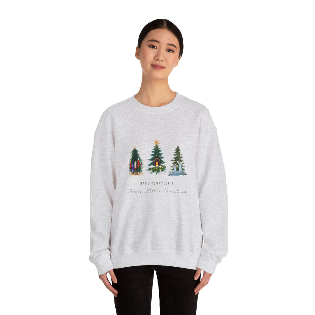 Nativity Scene Christmas Sweatshirt — Nativity Crewneck Holiday Sweatshirt