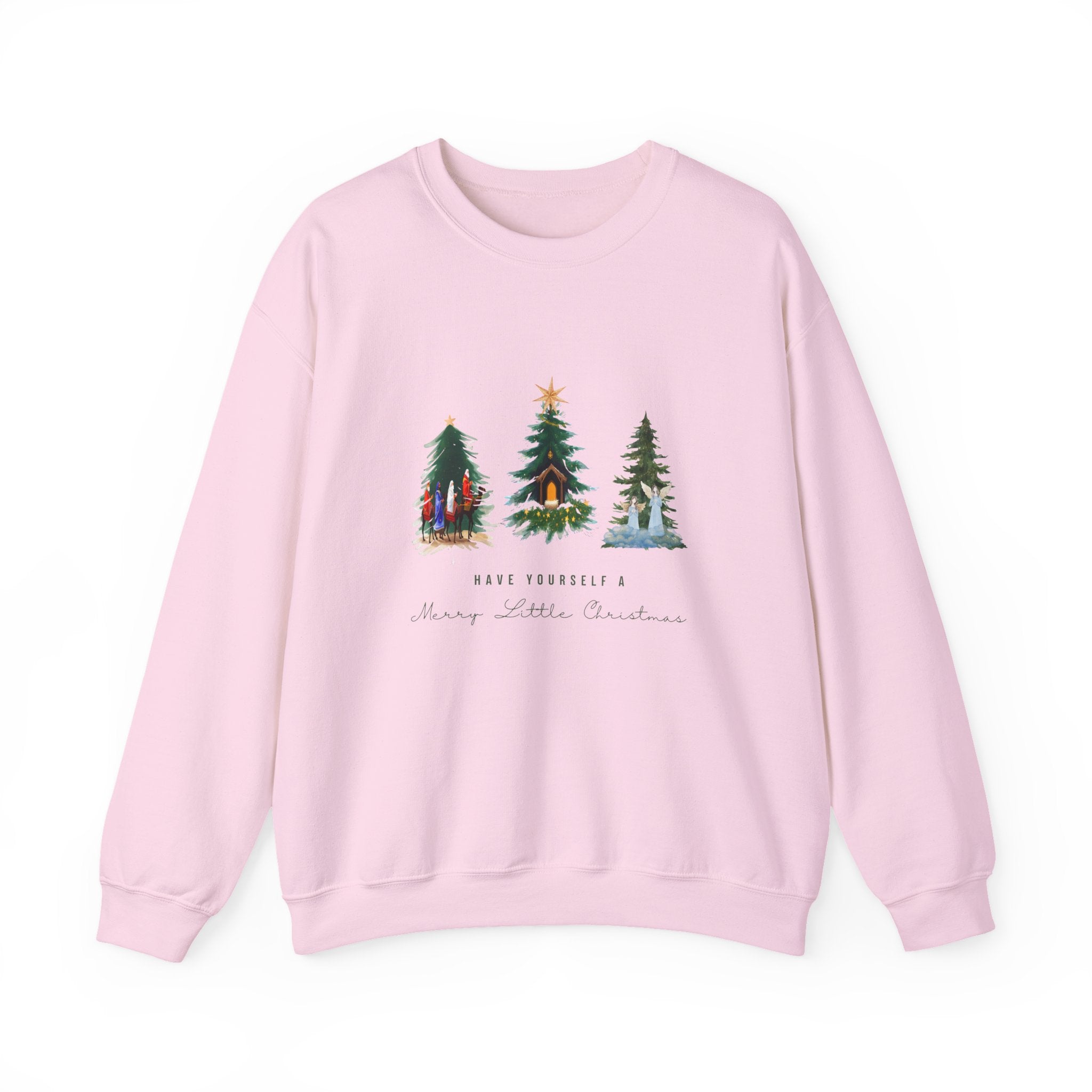 Nativity Scene Christmas Sweatshirt — Nativity Crewneck Holiday Sweatshirt