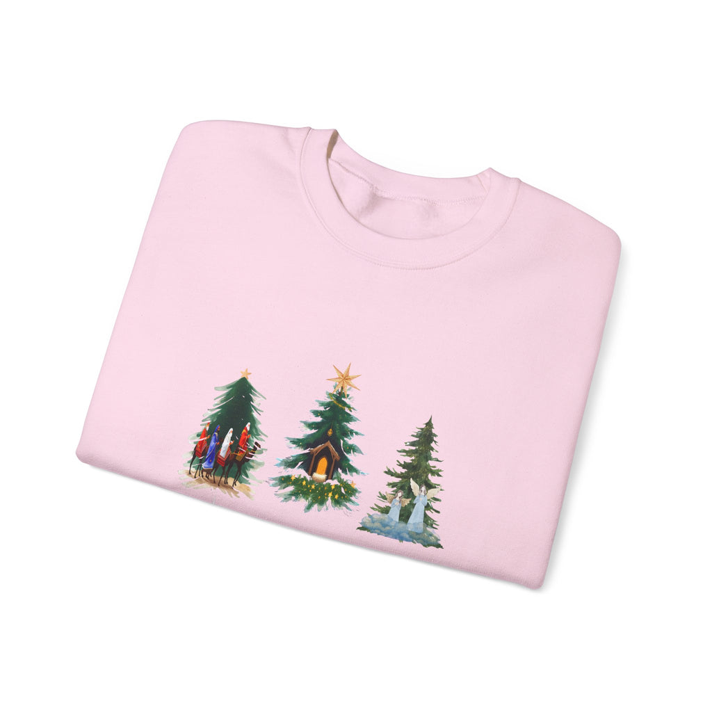 Nativity Scene Christmas Sweatshirt — Nativity Crewneck Holiday Sweatshirt