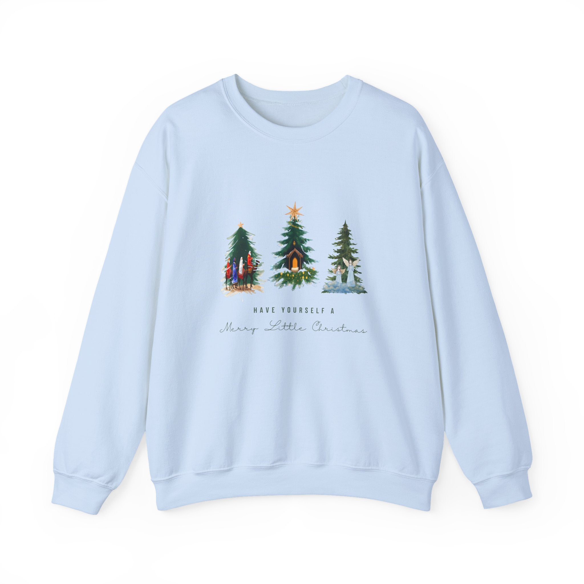 Nativity Scene Christmas Sweatshirt — Nativity Crewneck Holiday Sweatshirt