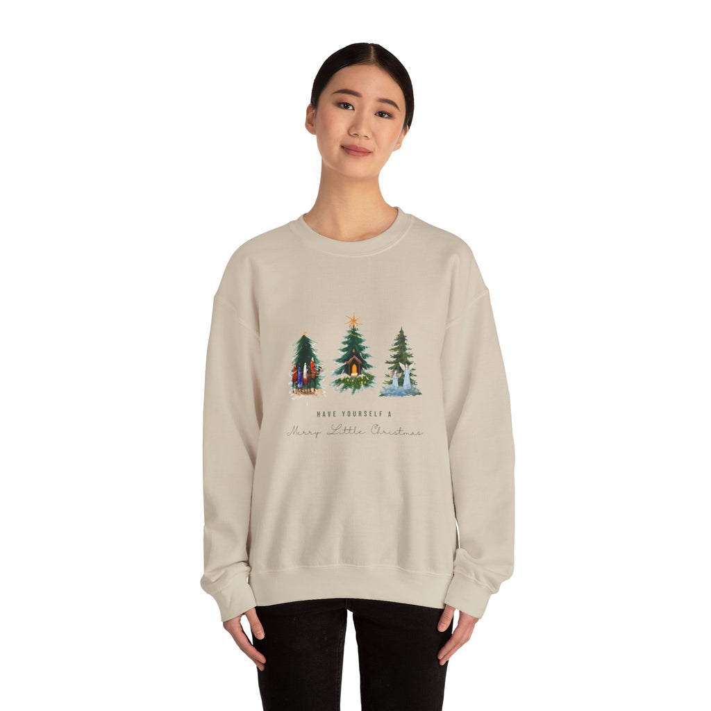 Nativity Scene Christmas Sweatshirt — Nativity Crewneck Holiday Sweatshirt