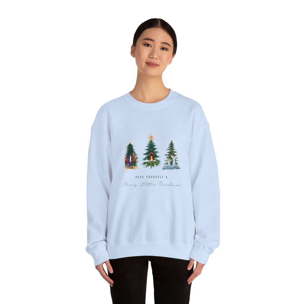 Nativity Scene Christmas Sweatshirt — Nativity Crewneck Holiday Sweatshirt