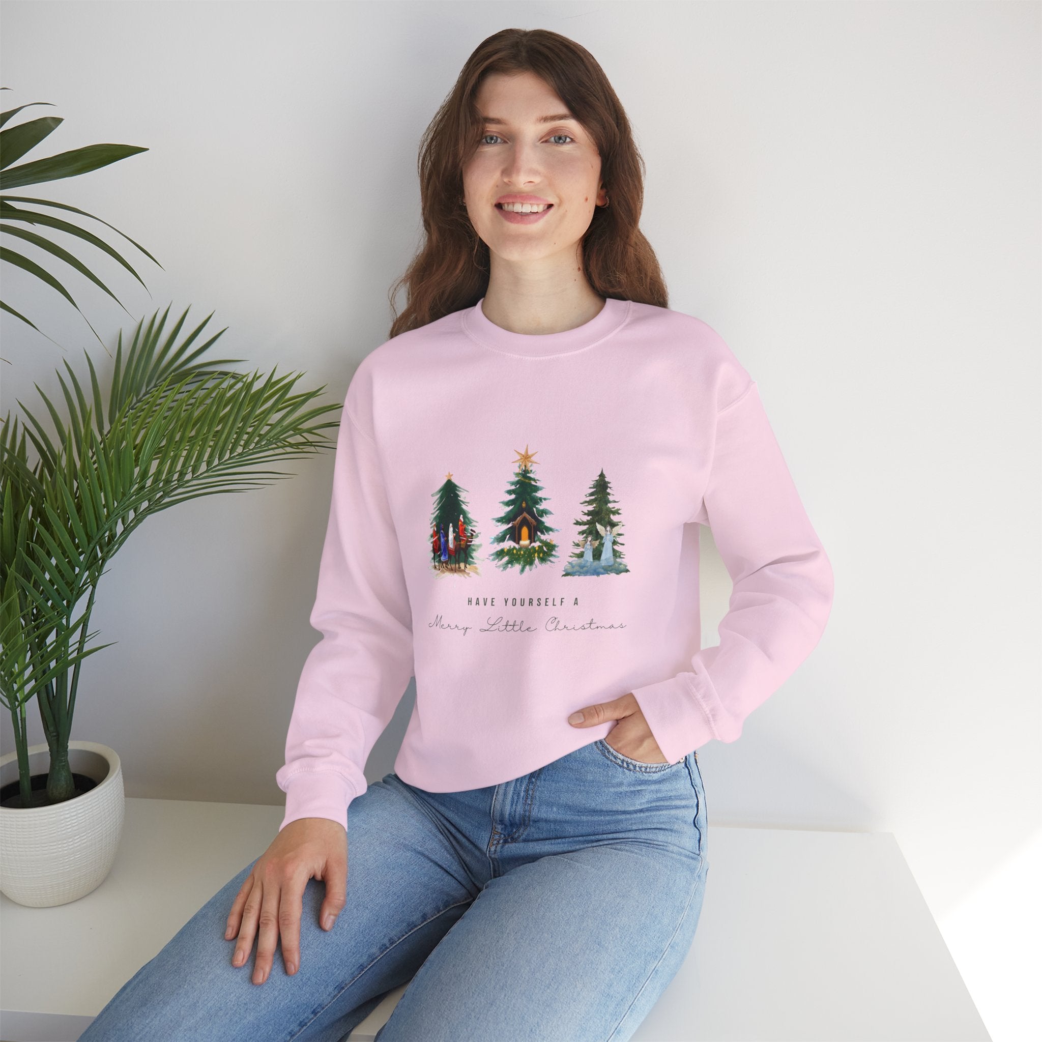 Nativity Scene Christmas Sweatshirt — Nativity Crewneck Holiday Sweatshirt