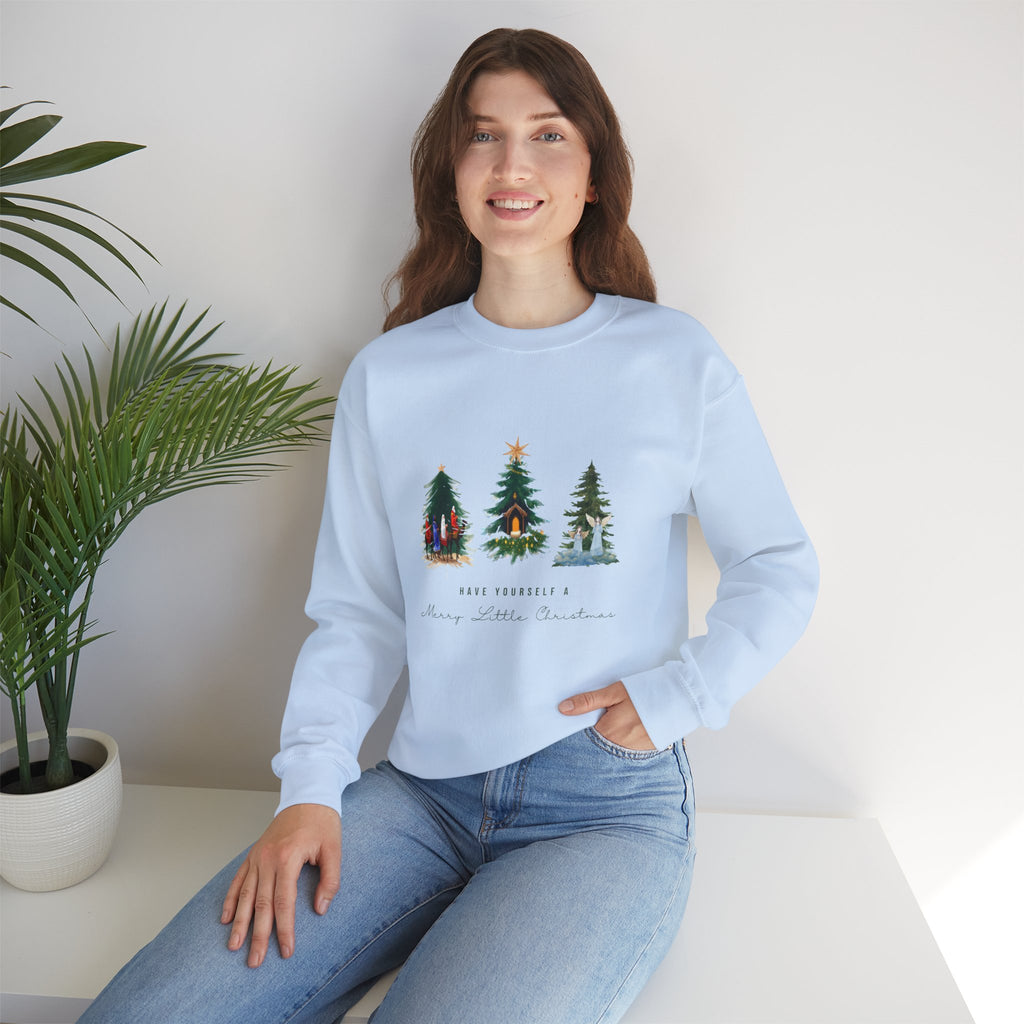 Nativity Scene Christmas Sweatshirt — Nativity Crewneck Holiday Sweatshirt